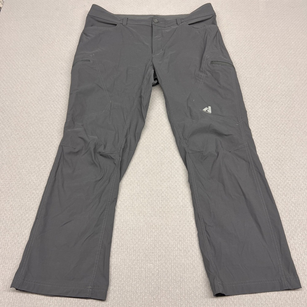Eddie Bauer Pants Mens 38x30 Gray First Ascent Cargo Hiking Outdoor Casual